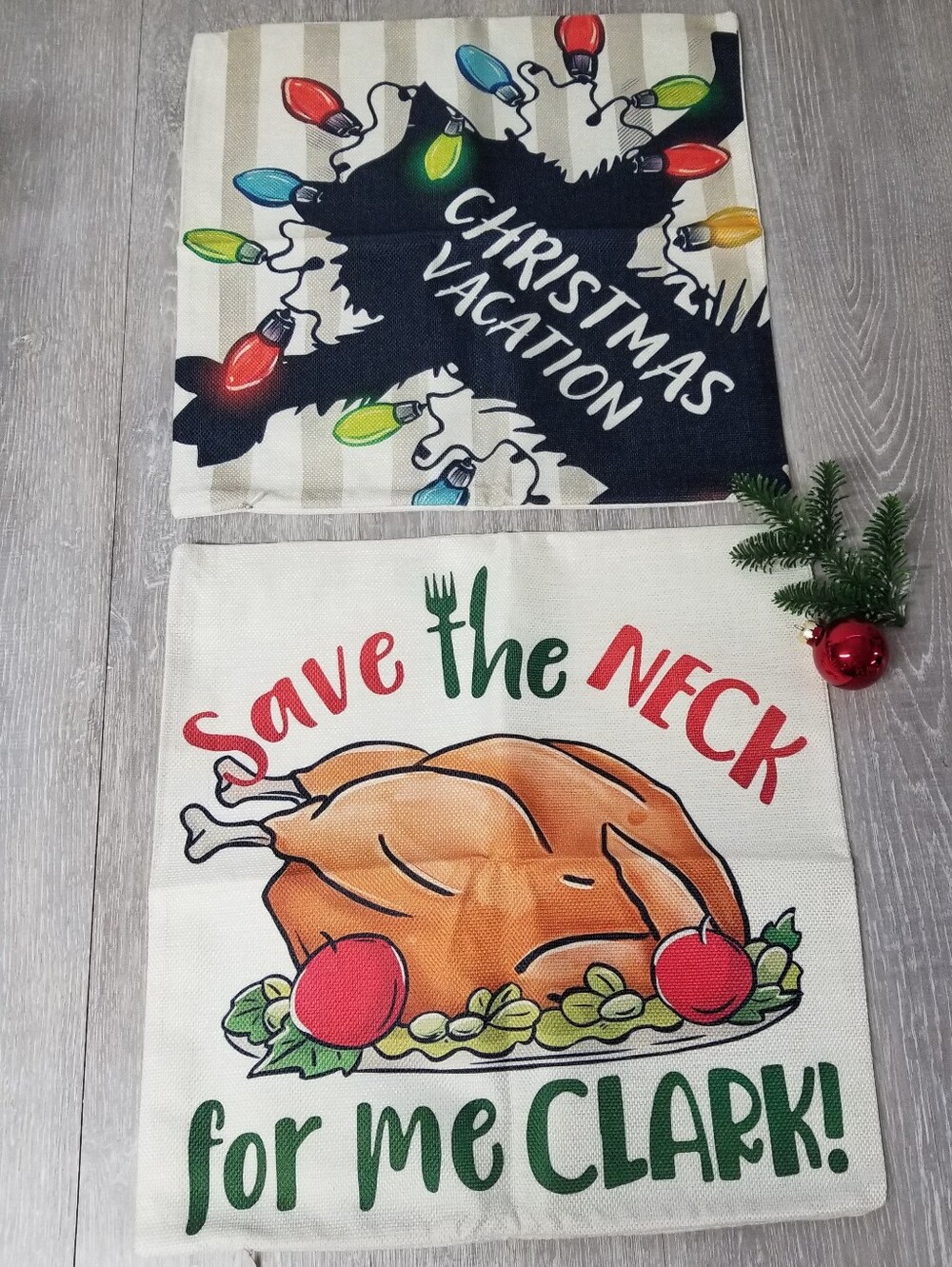 Set Of 2 Christmas Vacation Pillow Covers